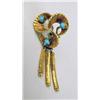 Image 13 : FIVE PAIRS OF 14K YELLOW GOLD AND GOLD TONE EAR CLIPS