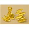 Image 3 : FIVE PAIRS OF 14K YELLOW GOLD AND GOLD TONE EAR CLIPS