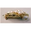 Image 2 : A 14K YELLOW GOLD PEARL AND DIAMOND PENDANT BROOCH