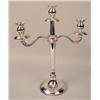 Image 2 : A PAIR OF ITALIAN 800 SILVER THREE LIGHT CANDELABRA