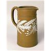 Image 1 : AN EARTHENWARE FERN EMBOSSED PITCHER