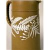 Image 2 : AN EARTHENWARE FERN EMBOSSED PITCHER