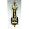 Image 1 : A FEDERAL STYLE PARCEL GILT AND METAL MOUNTED MAHOGANY AND EGLOMISE BANJO CLOCK
