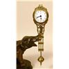 Image 2 : A BRONZE PATINATED METAL ELEPHANT FORM SWINGER CLOCK