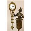 Image 2 : A BRONZE PATINATED METAL FIGURAL SWINGER CLOCK