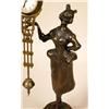 Image 3 : A BRONZE PATINATED METAL FIGURAL SWINGER CLOCK