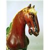 Image 3 : A POLYCHROME DECORATED SANCI GLAZED POTTERY HORSE