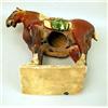 Image 7 : A POLYCHROME DECORATED SANCI GLAZED POTTERY HORSE