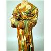 Image 3 : A GREEN AND YELLOW SANCI GLAZED STANDING FIGURE OF A WOMAN