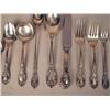 Image 2 : A WHITING STERLING SILVER "VICTORIA" PATTERN FLATWARE SERVICE