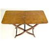 Image 2 : A VICTORIAN TURNED MAHOGANY TUCK-AWAY SIDE TABLE