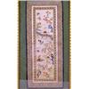 Image 2 : A FRAMED POLYCHROME EMBROIDERED SILK PANEL