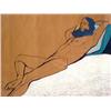 Image 2 : A FRAMED POLYCHROME PRINT
