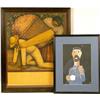 Image 1 : TWO FRAMED POLYCHROME PRINTS