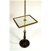 Image 2 : A TURNED WOOD AND MIRRORED FLOOR LAMP