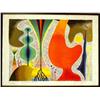 Image 1 : A FRAMED POLYCHROME PRINT