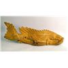 Image 2 : THREE BALINESE CARVED WOOD FIGURES OF FISH