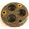 Image 8 : TWO GREEN MARBLE INKWELLS