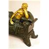 Image 2 : A GILDED BRONZE FIGURAL GROUP