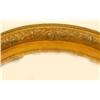 Image 2 : A VICTORIAN CARVED GILTWOOD OVAL LOOKING GLASS
