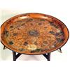 Image 2 : A CIRCULAR POLYCHROME DECORATE TOLE TRAY