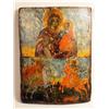 Image 1 : A PAINTED WOOD ICON
