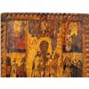 Image 2 : A POLYCHROME PAINTED AND PARCEL GILT WOOD ICON