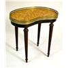 Image 1 : A LOUIS XVI STYLE MAHOGANY KIDNEY SHAPED MARBLE TOP SIDE TABLE