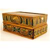 Image 2 : A POLYCHROME PAINTED WOOD SEWING BOX
