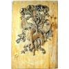 Image 1 : A PINE WOOD CARVING