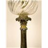 Image 3 : A PAIR OF CAST IRON AND GLASS OIL LAMPS