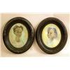 Image 1 : TWO OVAL FRAMED PORTRAIT PRINTS
