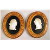 Image 3 : SEVEN OVAL FRAMED BLACK AND WHITE MARBLE CAMEOS