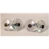 Image 1 : FOUR FACETED CRYSTAL TIE BACKS