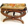 Image 3 : A VICTORIAN ADJUSTABLE EMBROIDERED STOOL