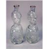 Image 7 : A GROUP OF COLORLESS GLASS FIGURAL BOTTLES
