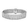Image 1 : Natural 6.98 CTW Diamond Bracelet 14K White Gold - REF-687X6T