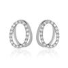 Image 1 : Natural 0.56 CTW Diamond Earrings 14K White Gold - REF-71M3F