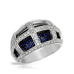 Natural 2.13 CTW Tsavorite & Diamond Ring 14K White Gold - REF-132M3F