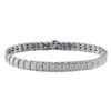 Image 1 : Natural 0.87 CTW Diamond Bracelet 18K White Gold - REF-302R4K