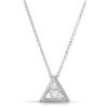 Image 1 : Natural 0.21 CTW Trillian Diamond Necklace 14K White Gold - REF-44M3F