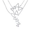 Image 1 : Natural 1.07 CTW Diamond Necklace 14K White Gold - REF-145M8F