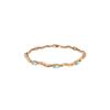 Image 1 : Genuine 2.01 ctw Aquamarine & Diamond Bracelet 14KT Rose Gold - REF-79H7X