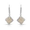 Image 1 : Natural 2.15 CTW Diamond Earrings 14K Two Tone Gold - REF-372N6Y