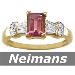 Certified Gem 1.50 ct Green Sapphire & Diamond Ring 14k