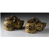 Image 2 : PAIR OF CHINESE CARVED JADE/HARDSTONE VESSELS