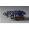 Image 1 : CHINESE CARVED LAPIS LAZULI FIGURE OF A SQUID