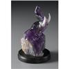 Image 1 : CHINESE CARVED AMETHYST FIGURE OF AN ELEPHANT