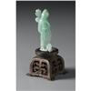 Image 2 : CHINESE CARVED JADE/HARDSTONE FIGURE