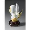 Image 2 : CHINESE CARVED JADE/HARDSTONE FIGURE